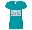 Layla's Brickwall Ladies V-Neck Tee